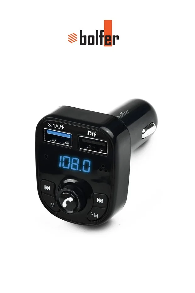 Araç İçi Şarj Cihazı Çakmaklık Fm Transmitter Bluetooth Usb Girişli 65w Araç Şarj Cihazı