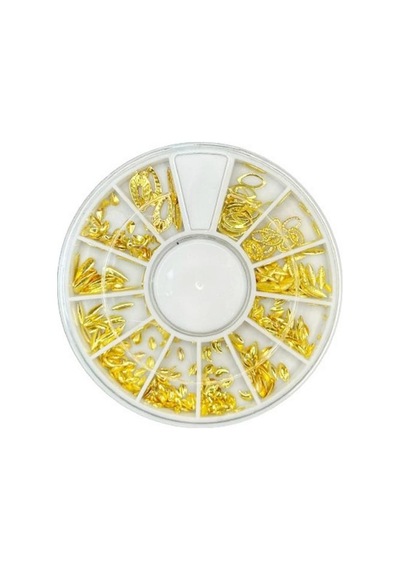 Misyul Tırnak Süsleme Taşı 12 Gözlü Mix Paket Gold Mıs-2080
