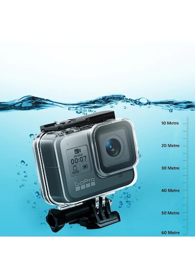 Gopro Hero 8 Black Uyumlu Housing Su Geçirmez Kılıf