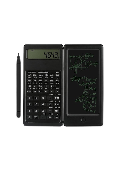 Valkyrie S9 Dijital Not Defterli Bilimsel Fonksiyonlu Hesap Makinesi E-writer - Katlanabilir Siyah