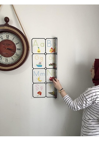Türkçe Alfabe Tablosu Alfabe Harfleri Kağıt Tahta Ilkokul Eğitim Yazı Tahtası Kalem 105x70 Cm Genel