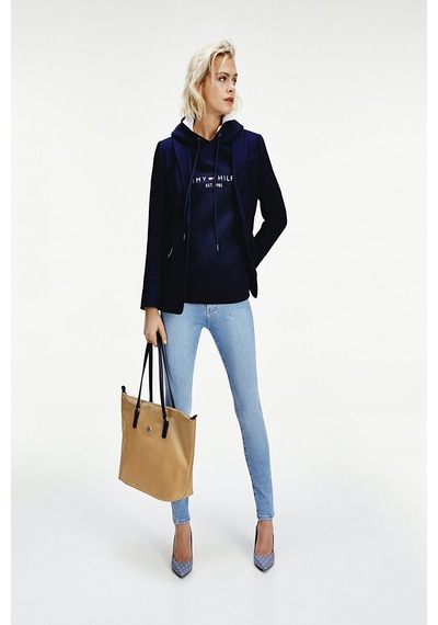 Tommy Hilfiger Bayan Kapşonlu Sweatshirt Lacivert