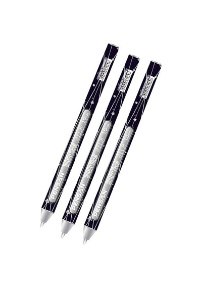 Jel Kalem 1.0 MM 3 Adet Gümüş Renk
