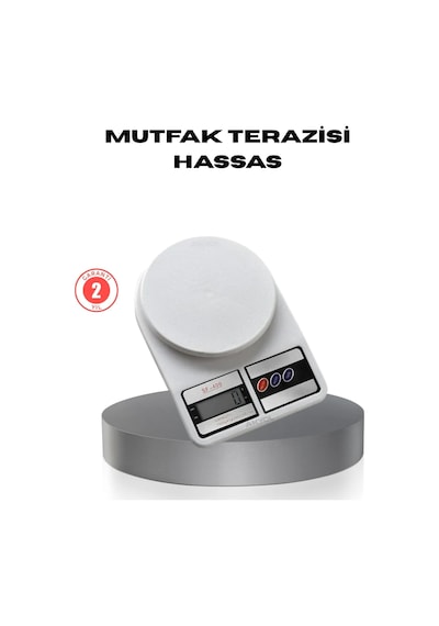Hassas Dijital Mutfak Tartısı - 1g Doğruluk, Lcd Ekran, Otomatik Kapanma