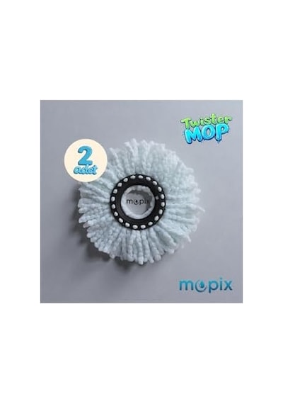 360 Twister Mop 2'lı 2adet Açık Ahşap