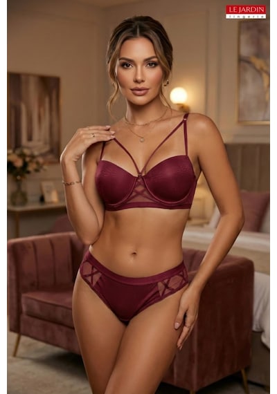Le Jardin Cassie Bra Takım 5030 Bordo