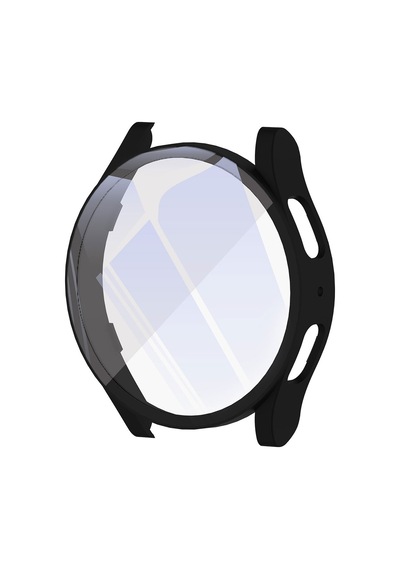Galaxy Uyumlu Watch 6 44mm Sert Pc Kasa Ve Ekran Koruyucu Mkst Watch Gard 14 - Siyah