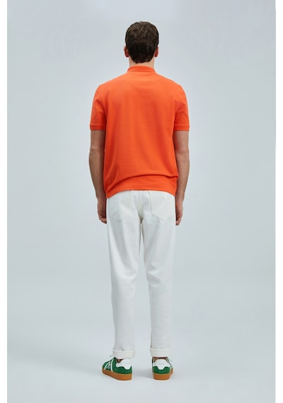 Lufian Erkek Polo Yaka T Shirt 111040206 Turuncu Turuncu