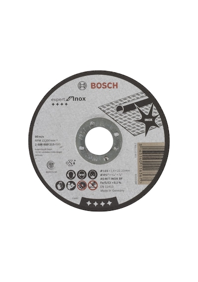 Bosch 115x1.6 Mm Expert For Inox Düz 2608600215