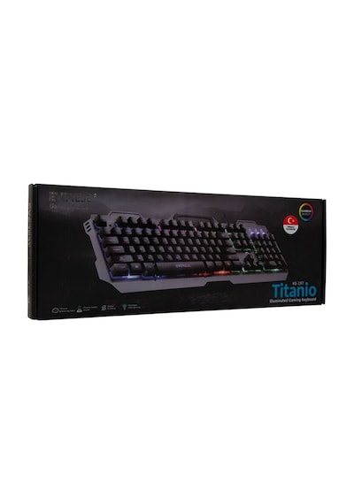 Everest KB-197 Titanio Usb Aydınlatmalı Gaming Q Klavye