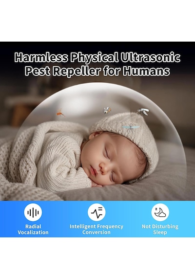 W27 Ultrasonik Fare Ve Haşere Kovucu Mikroçip Değişken Frekanslı Ev, Depo Ve Ofis Tipi Ultrasonik Cihaz Beyaz