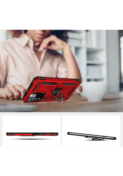 Zore Redmi Note 11 Pro Plus 5g Kılıf Nvth Vega Kapak - Kırmızı