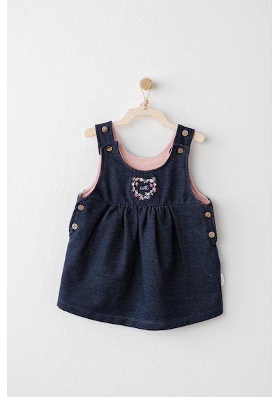 AndyWawa Kız Bebek Elbise Takım Dress Set Mon Petıt Amour Ac26090 Denim