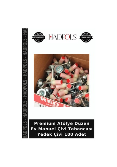 Premium Atölye Düzen Ev Manuel Çivi Tabancası Yedek Çivi 100 Adet