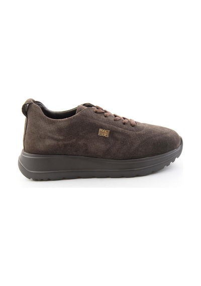 Bambi Kahve Süet Hakiki Deri Kadın Sneaker K01753000402