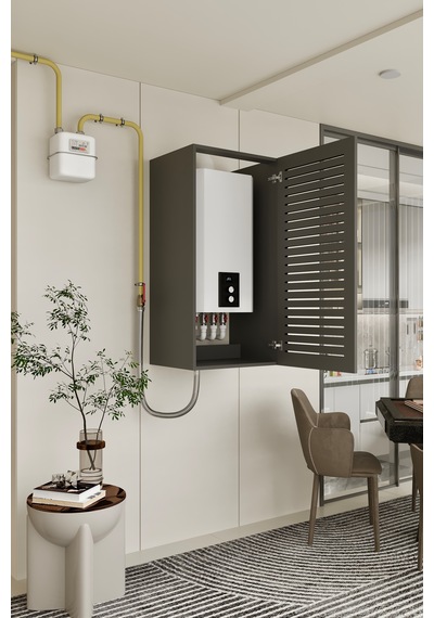 Midas Kombi Dolabı 110 Cm 100% Mdf Gri