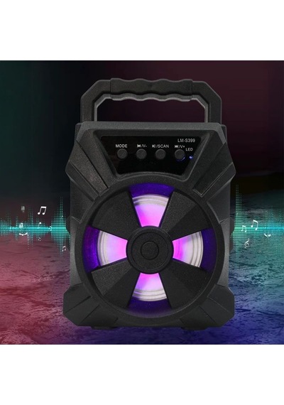 Çeşithane Outdoor Parti Hoparlörü - Rgb Led Işıklı, Akıllı Ses Sistemli, Yüksek Güçlü Siyah Kablosuz