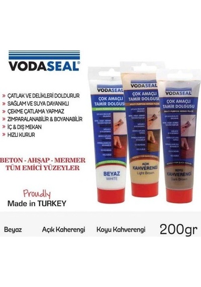 Vodabond Çok Amaçlı Tamir Dolgusu Açık Kahve 200 Gr
