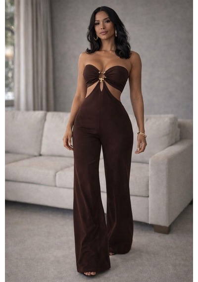 Pink Life Luxe Dark Chocolate Straplez Tulum Kahverengi