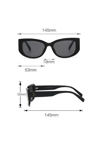 Kadın Uv-400 Korumalı Lüks Güneş Gözlüğü Gri - 720068410 Gri
