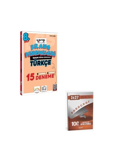 Ders Arkadaşım 2027 8. Sınıf Türkçe 15 Branş Denemeleri+ Anla Kazan Paragraf