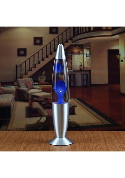 Lav Gece Lambası Büyük Boy Mavi Lav Lambası Lava Lamp Konsept Çok Renkli