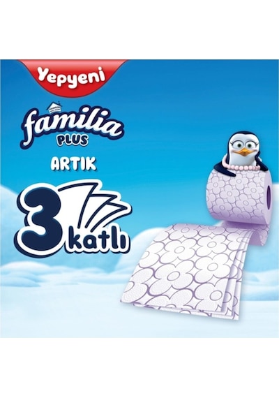 Tuvalet Kağıdı Plus Sihirli Çiçek 3 Kat 32x3:96 Rulo