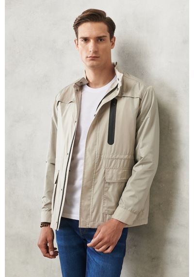 Ac&Co / Altınyıldız Classics Erkek Bej Standart Fit Dik Yaka Casual Mont 4A0822200200Bejxxl Bej