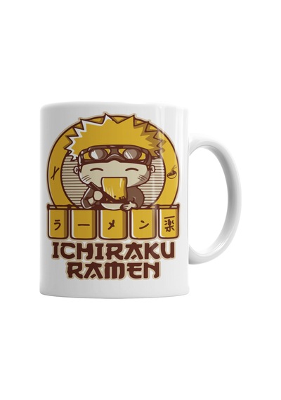 Anime Naruto Ichiraku Ramen Kupa Bardak Porselen Karışık