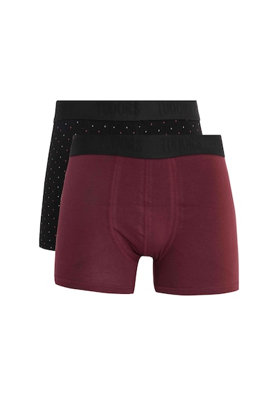 Tudors Erkek 2'li Pamuk Likralı Esnek Kumaş Boxer-33208 Multi