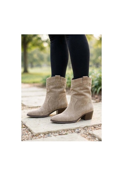 37brandshoes Taupe Süet Botlar Bej Bej