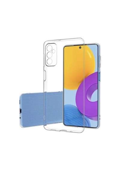 Samsung Galaxy Uyumlu M52 Kılıf Ultra Ince Esnek Süper Silikon 0.3mm R91346:şeffaf