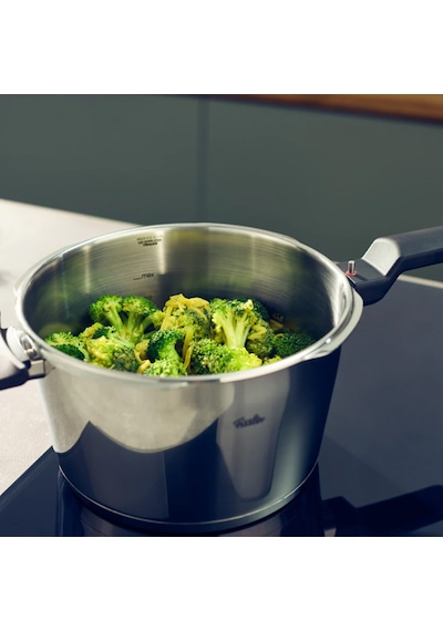 Fissler Vitaquick Elemental 6 Litre Düdüklü Tencere Siyah