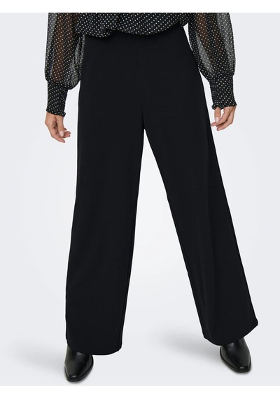 Only Onlbremen-yo Mw Wide Pant Pnt Noos Kadın Pantolon 15358283 Siyah