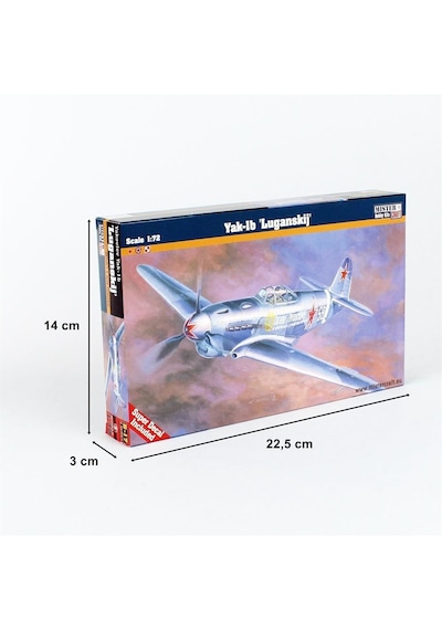 Mistercraft B017 1/72 Ölçek, Yakovlev Yak-1b Savaş Uçağı, Plastik Model Kiti-49527
