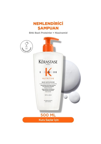 Nutritive Bain Satin Riche Yoğun Nemlendirici Şampuan 500 Ml