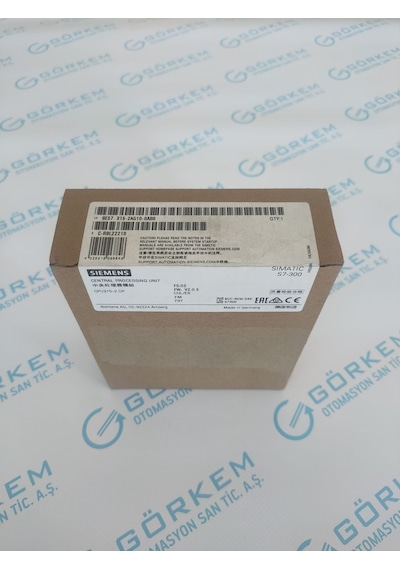 Siemens Sımatıc S7-300 6es7 315-2ag10-0ab0 Cpu 315-2dp, 24 V Dc