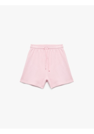 Koton Pamuklu Beli Lastikli Basic Şort Pembe 5skg40051ak Gül