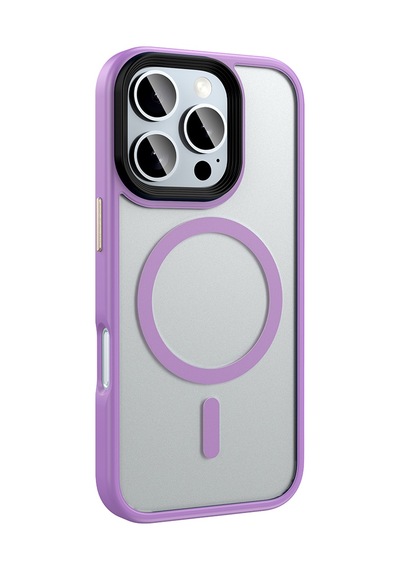 Apple Uyumlu iPhone 16 Pro Max Kılıf Magsafe Destekli Kamera Yükseltili Mat Parmak İzi Tutmayan Silikon Celikaksesuar Rose Gold