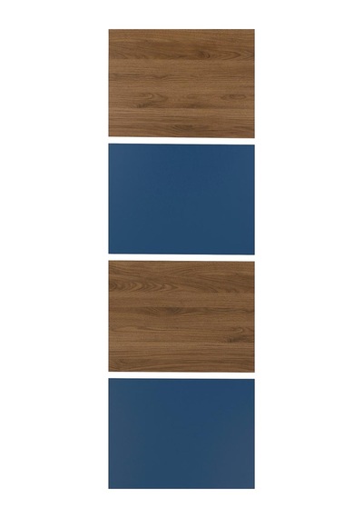 Mehamn Ceviz Görünüm-mavi 75x236 Cm Sürgü Kapak - 70605751 Ikea Kahverengi