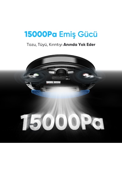 Şımart Katya V 15000pa 6400 MAH Yüksek Batarya Akıllı Robot Süpürge