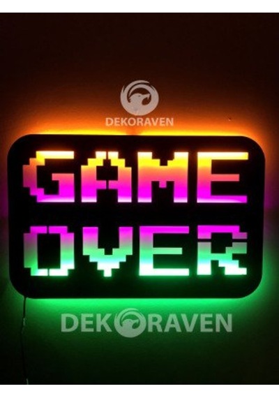 Game Over Led Işıklı Tablo (523524613) Game Over Led Işıklı Tablo (523524613)