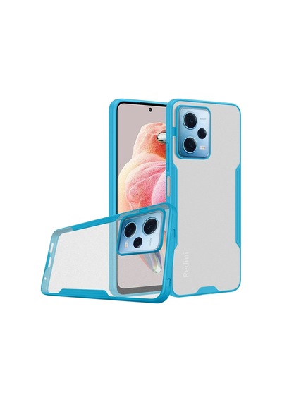 Newface - 992 - Xiaomi Redmi Note 12 5g Kılıf Platin Silikon - Edntrend - - Mavi