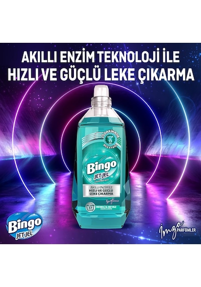 Bingo Jetjel Renkli ve Beyazlar Sıvı Deterjan 1480 ML