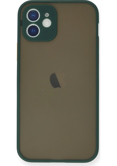Newface Apple, Uyumlu iPhone 12 Mini Kılıf Montreal Silikon Kapak Semeglbl - 99 - Yeşil