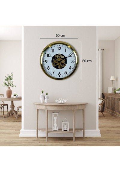 Gold Standart 60 Cm Çarklı Duvar Saati