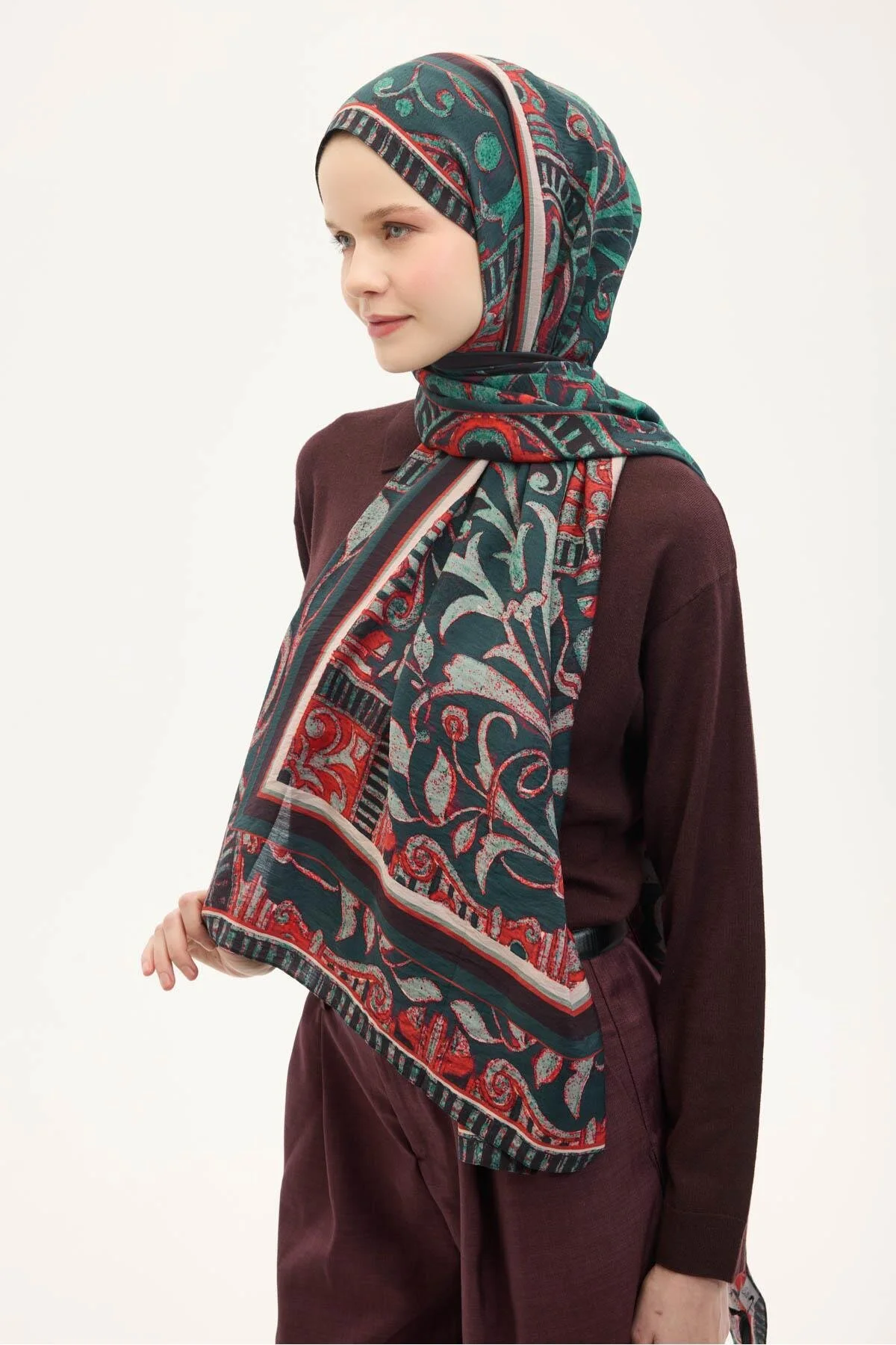 Silk Home Mayda Şal 81024-07 yeşil
