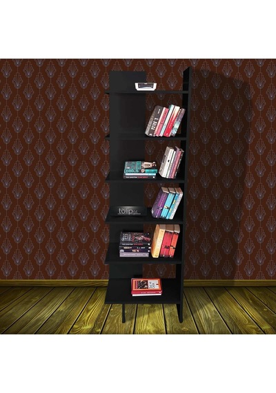 6 Raflı Köşe Kitaplık Dekoratif Köşe Kitaplığı Tlpk03s 001