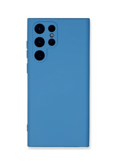 Samsung Galaxy S23 Ultra Kılıf Nano İçi Kadife Silikon - Mavi 0.2M-Çok Renkli