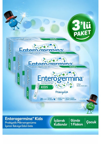 Enterogermina Kids 5 Ml 20 Flakon 3 Adet